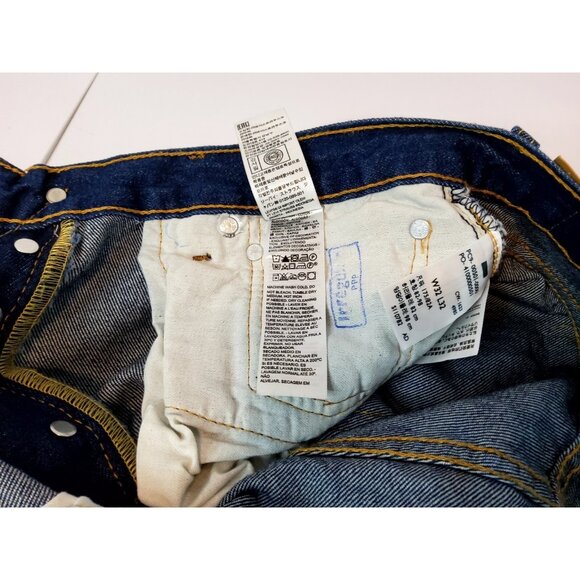 Levi's Men 501 Original Regular Fit Jeans Straight Leg, Black Size 32x32 0660 - Picture 12 of 14